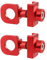 Saipor 2 Stück Fahrrad kettenspanner Aluminium-Legierung Fahrradkette Spanner, 10mm Axles Fahrradkettenversteller, Ideal für BMX Fixie Bike EIN-Gang-Fahrrad, Rot