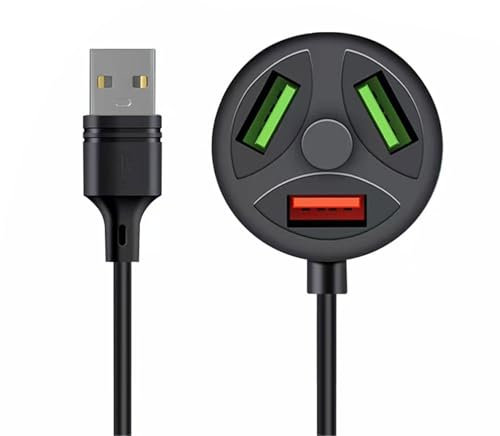 Aurgiarme Compact USB Charging Hub USB2.0 Three Port Expander USB Charging Hub Dock Suitable For USB Car Power Banks USB Hub
