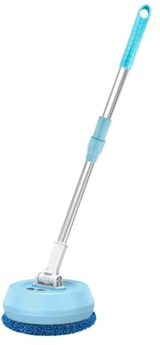 Fregadora Eléctrica Inalámbrica, Cepillo De Limpieza Eléctrico, Cepillo Giratorio De 180° con Mango Largo Ajustable, Cepillo para Fregar Pisos para Bañera, Baño, Cocina, Coche, Ventana, Azulejos