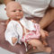 Miaio 14 wiedergeborene Babypuppen, Vollsilikon-Babypuppen Mädchen, realistische weiche Silikon-Neugeborenen-Babypuppe, echte Ganzkörper-Silikon-Reborn-Babypuppen, Keine Vinylpuppen