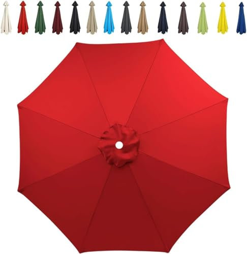 BLLMTEAR Recambio Sombrilla Toldo de Poliéster de 2/2.3/2.7/3.0M Con 6/8 Varillas Estándar Voladizo para Colgar Sombrillas Mesa Al Aire Libre(@5,230cm-8ribs)