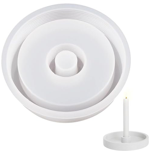 AJUNLKVDR Moules En Silicone,Moules de CouléE En Silicone,Moule En Silicone Pour Bougeoir D'Halloween,Maisons de Moulage,Moules à Bougie à Manches,Moules à Bougies,Bougeoir