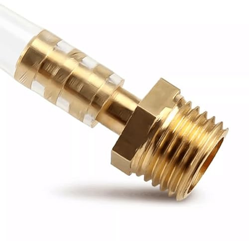 MNUPL 1PC 4mm 6mm 8mm 10mm 12mm OD Schlauch Barb x M8 M10 M12 M14 M16 m18 Metric Außengewinde Messing Rohr Fitting Anschluss Adapter Splicer(M12x1 to 10mm)
