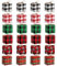Caja Regalo Adornos Navideños, 24pcs Caja de Regalo Mini Navidad, Decoracion Navidad Colgantes, Adecuado como Decoración de Fiesta de Navidad de árbol de Navidad (6 Colores)