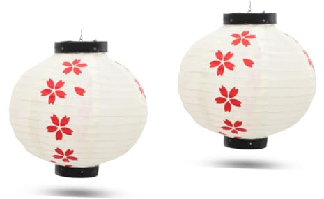 PRETYZOOM 2 Stücke Japanischen Stil Laternen Kirschblüten Restaurant Dekorationen Hängen Laternen Lichter