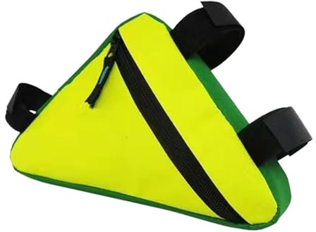 Dickly Bicycle Triangle Bag for Mountain Road Bikes Tool Accessories Pouch Cycling Pack Bicycle Frame Bag, yellow