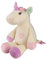 Georgie Porgy Kinder Plüsch Einhorn Kuscheltier Stofftier Neugeborene Spielzeug Plüschtier Kissen Einhorn Geschenke für Mädchen (Creme 33 cm)