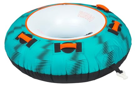 Mesle Funtube Ringo 54, 1-2 Personen Donut Wasserreifen aufblasbar, Towable Tube für Kinder & Erwachsene, Wasser Schleppring für Boot & Jetski, Wasserreifen zum Ziehen