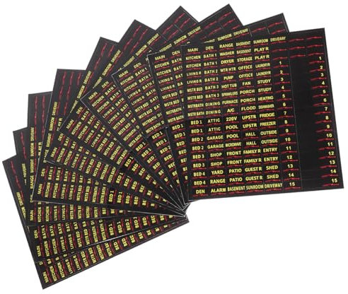 DOITOOL 10feuilles Étiquettes Panneau Électrique Étiquettes Disjoncteur Autocollants Coffret Électrique