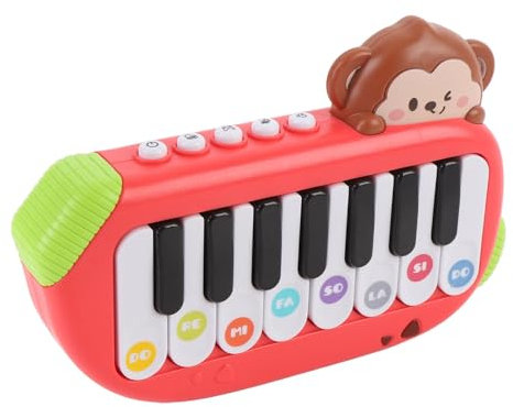 RiToEasysports Kids Electronic Piano Toy Mini Musical Keyboard mit Spielrekordfunktionen für 2+ Jahre Alt (Rot)