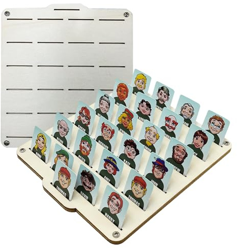 Juego Adivina Quién - Juego De Mesa Familiar para Adivinar Y Divertirse - Interactivo Clásico para Niños Y Niñas Que Fomenta El Pensamiento Lógico, para Viajes Fiestas Y