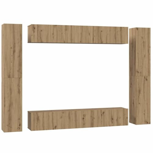 vidaXL Wall Cabinet, Ideal for Home Storage, Space Saving, Engineered Wood, Rustic Furniture for Living Room, Practical Organizer