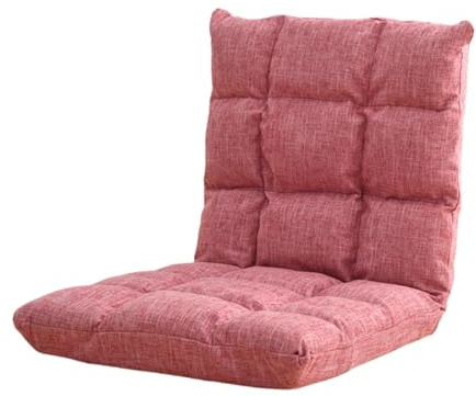 ZeptiHOM Chaise de sol, sans assemblage, pliable, canapé rembourré, salon, chambre à coucher, bureau, amovible, lavable (rose, 53,3 x 53,3 x 50,8 cm)