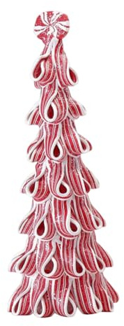 Osmond Desktop Miniature Christmas Tree Home Centerpiece Candy Cane Top Decor Bright Color Realistic Table Decorations Decor