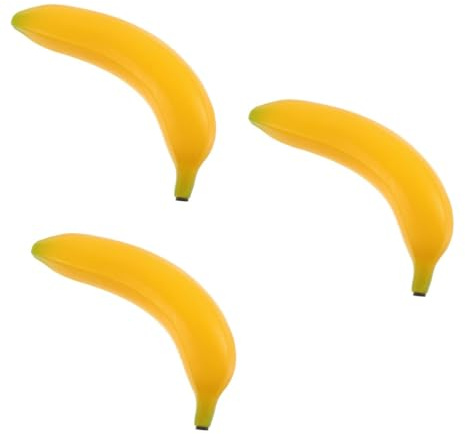 Abaodam 3pcs Banana Shape Fruit Shaker Boys and Girls Musical Toy Percussion Instrument Shaker Instrument for Boy Girl Toy