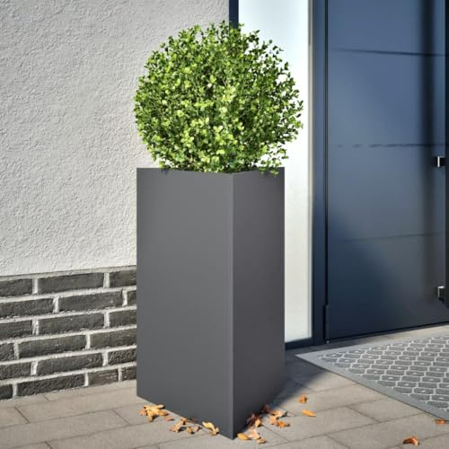 Genérico Jardinera Triangular Acero Gris Antracita 50x43x75 cm,Casa y jardín,Jardín,Jardinería,Maceteros y jardineras,Antracita,851175