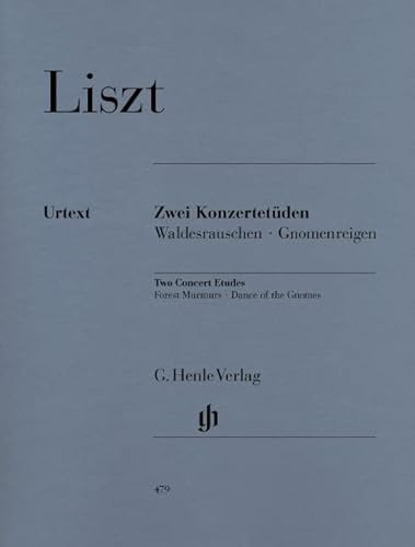 HENLE VERLAG LISZT F. - TWO CONCERT STUDIES Klassische Noten Klavier