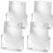 SIGEL LH110 Tisch-Prospekthalter DIN A4, 4er Pack, transparent - aus hochwertigem Acryl - Prospektständer - Flyerhalter