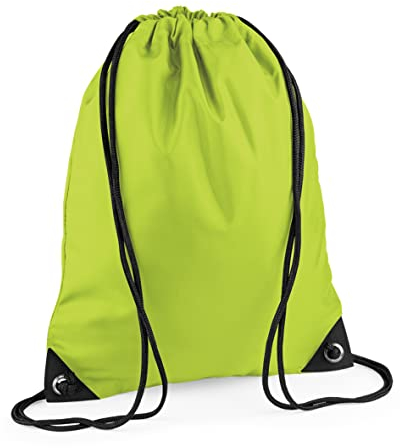 BagBase Unisex BG010LIME Premium Turnbeutel, Limette, Größe M