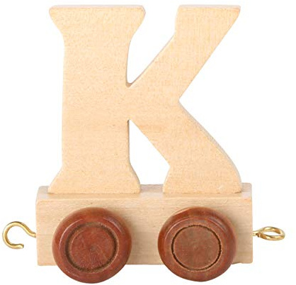 Childrens Personalised Wooden Alphabet Letter Train A-Z Name Set All Letters Available (Letter K)