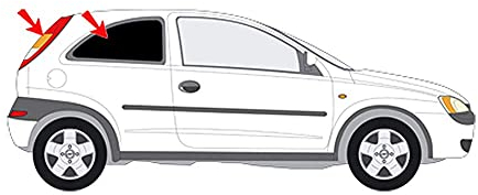 Solarplexius Auto-Sonnenschutz Scheiben-Tönung passgenau für 3-Türer Opel Corsa C Bj. 2000-06 Keine Folie Komplettsatz
