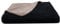 ZOLLNER Kuscheldecke zweifarbig in 150x200 cm - kuschelige Sofadecke in schwarz - waschbar bis 40°C - langlebiges Mischgewebe - Hotelwäschequalität - Oeko Tex® Zertifiziert