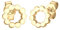 Elli Ohrringe Damen Kreis Circle Geo Minimal in 925 Sterling Silber vergoldet