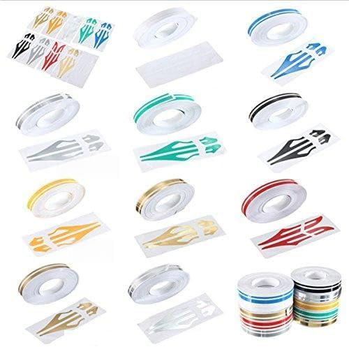 Alamor 1/83 Pin Stripe Vinyl Tape Aufkleber Aufkleber 12 Mm Für Autos Motorräder-Grün