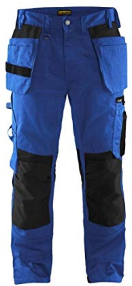 Blakläder 155518608599C146 Handwerker Bundhose Größe in kornblau/schwarz, C146