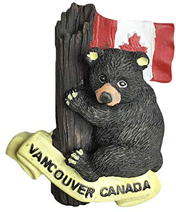 Vancouver Kanada 3D Bär Kühlschrankmagnet Tourist Souvenir Reise Aufkleber Kanada Kühlschrank Magnet, Heim und Küche Dekoration Kollektion aus China