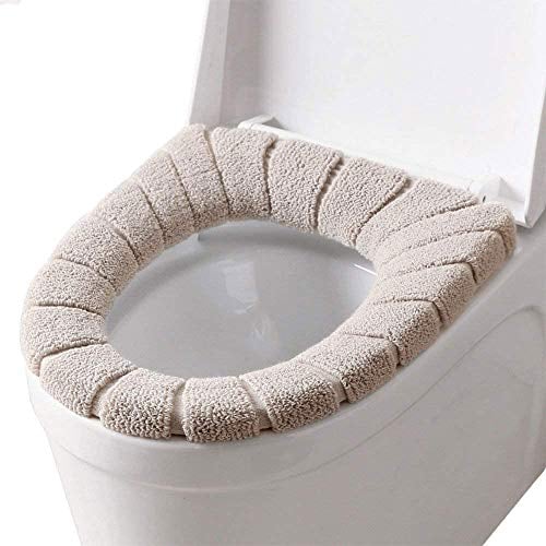 3 Stück WC-Sitze, WC-Sitzbezug, Badkissen, warm und weich, waschbar, 3 Stück