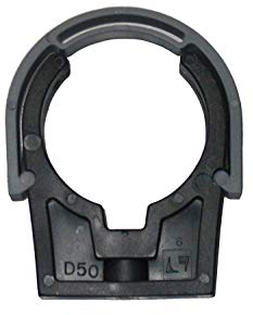 well2wellness® PVC Rohrschelle schwarz - 50 mm (200202-2)