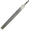 Lime à manche plat 25 cm, lime à bâtard en acier double coupe, convient pour bois, métal, affûtage (lime plate)