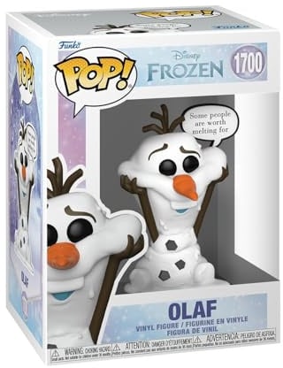 POP Funko Sayings: Frozen - Olaf | Offizieller Fanartikel und Merch - Vinyl Sammelfigur als Regal Deko - Geschenkidee zum Geburtstag für Fans und Sammler