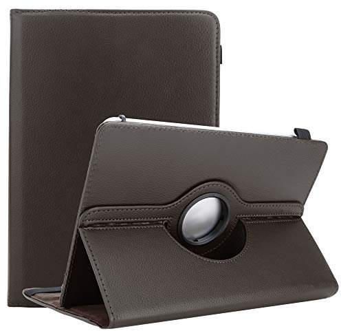 Cadorabo Hülle kompatibel mit Trekstor Surftab B10 (10.1 Zoll) Tablethülle 360 Design aus Kunst Leder Flip Klappbare Magnetische Cover Hülle für Trekstor Surftab B10 (10.1 Zoll) Tasche in Braun