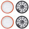 YanBan 4 PackWash Hepa Filter pour Vax Type 95 Kit Power 4 C85-P4-Be Aspirateur sans sac pour la partie du nettoyeur Hoover Filtre pré-moteur + filtre post-moteur