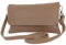 modamoda de T226 Damen Leder Clutch Umhängetasche Abendtasche Small handmade in Italy, Farbe:Terrabraun