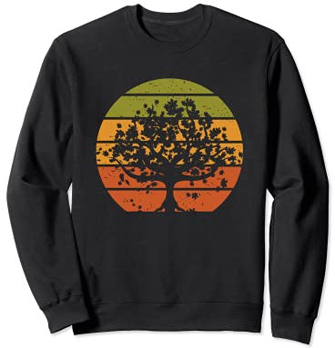 Feuilles D'Automne Arbre Nature Retro Automne Sweatshirt