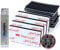 CANOPUS Dual Lock Klettband SJ3550 Klebepad Wasserfest, (25,4mm x 50mm) 16 Stück Kennzeichenhalter, Pilzkopfklettband, Klett, klettband Nummernschild Selbstklebend Extra stark Schwarz
