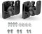 HomeMount Wall Mount Brackets - Universal Speaker Mounts, Bookshelf Speaker Kit, Supports Up to 8 lbs, 2 Pack, Black