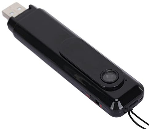 Annadue Small USB Body Camera 1080P Full HD, Mini Camera Support 64GB Memory Card, Wearable Back Clip Design Rechargeable Cam, for Office, Law Enforcement, Security Guard
