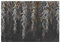 wandmotiv24 Fototapete Wand mediterran Zweige Blätter Beton, S 200 x 140cm - 4 Teile, Wanddeko, Wandbild, Wandtapete, Vintage Zement Wand grau orange M6853