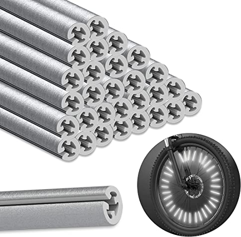 36 StüCk Fahrradspeichenreflektor, Katzenauge Und Speichenlichtersatz, Fahrradreflektor, Fahrraddekoration, FahrradzubehöR, Hohe Sichtbarkeit Mit 360 ° Warnreflektierendem Material