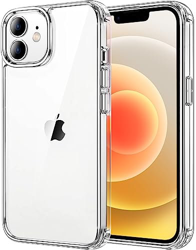 tigratigro Cover per iPhone 12/iPhone 12 Pro 6.1 Pollici, Anti Ingiallimento,Custodia con Assorbimento degli Urti e Anti-Graffio,Struttura Protettiva Antiscivolo, Classico Stile Cover Trasparente