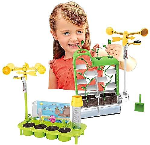 Sobebear Combo Plant Growing Set- Stem Weather Station Water Table & Plant Tree Kids Fun Game Toys, Outdoor Garden Toy Encourages Creative Play, Safe & Portable Kids Table for Girls & Boys 8+ Years