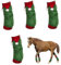 higyee Winter-Beinwickel für | 4 Stück Weihnachts-Plüsch-Elfen- -Winter-Beinbandagen | Hautfreundliche Pferdebeinschützer mit weißen Bommeln, Partygeschenke für kaltes Wetter