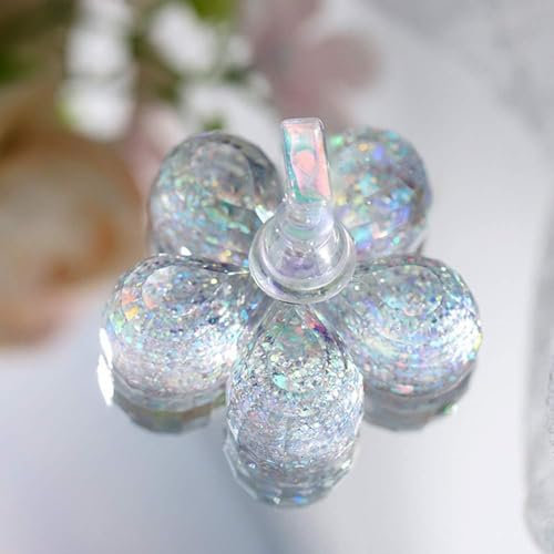BWESOO Multi Flower Shape Nail Art Practice Stands Magnetic Nail Art Tips Practice Display Stand DIY Nail Crystal Holder, Manicure Tools Nail Art Accessories