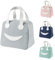 Ruucy Bolsa Termica Porta Alimentos, 6.5L Bolsa Nevera Pequeña, Portátil Bolsa de Comida para Trabajo, Escuela, Viajes, Camping, Picnic(Gris)