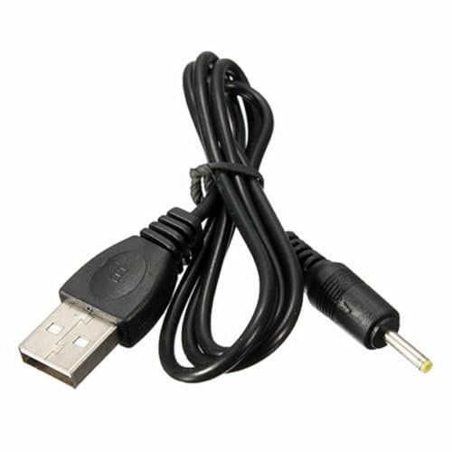 Multibao 2xPcs USB to 5V 2A DC Cable, USB-A to 2.5mm/ 0.7mm Barrel Jack Male DC 5v power charger connector cable Mains Power Supply for Tablet PC