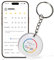 Upgraving Smart Google Review Tap Schlüsselanhänger mit QR-Code für sofortiges Kunden-Feedback Enthält ein NFC-Tag für direkte Google-Bewertungen Kompatibel mit iPhone und Android, Weiss/opulenter